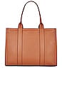 view 2 of 5 The Leather Work Tote Bag in Argan Oil