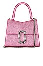 view 2 of 6 The Galactic Glitter St. Marc Mini Top Handle Bag in Lipstick Pink