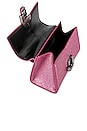 view 5 of 6 The Galactic Glitter St. Marc Mini Top Handle Bag in Lipstick Pink