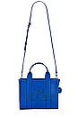 view 1 of 6 The Leather Small Tote Bag in Cobalt