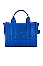 view 2 of 6 The Leather Small Tote Bag in Cobalt