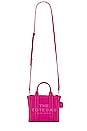 view 1 of 6 The Leather Crossbody Tote Bag in Lipstick Pink