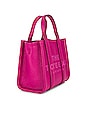 view 4 of 6 The Leather Crossbody Tote Bag in Lipstick Pink