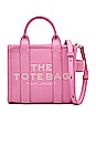 view 1 of 5 The Leather Crossbody Tote Bag in Petal Pink