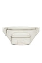 view 1 of 5 The Leather Belt Bag in Cotton & Silver