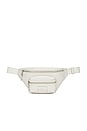 view 2 of 5 The Leather Belt Bag in Cotton & Silver