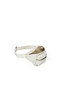 view 5 of 5 The Leather Belt Bag in Cotton & Silver