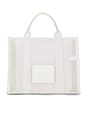view 3 of 6 The Mesh Medium Tote Bag in White