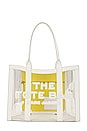 view 1 of 4 The Clear Medium Tote in White