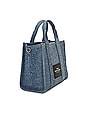 view 4 of 5 The Crystal Denim Small Tote Bag in Light Blue Crystal