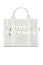 view 2 of 5 The Mesh Medium Tote Bag in White