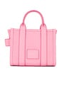 view 3 of 6 The Leather Crossbody Tote Bag in Petal Pink