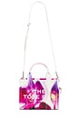 view 1 of 5 The Future Floral Leather Small Tote Bag in White Multi