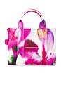 view 3 of 5 The Future Floral Leather Small Tote Bag in White Multi