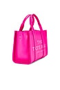 view 4 of 6 The Leather Small Tote Bag in Hot Pink