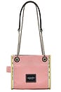 view 2 of 5 The Denim Chain Crossbody Tote Bag in Ribbon Pink