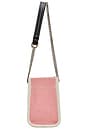 view 3 of 5 The Denim Chain Crossbody Tote Bag in Ribbon Pink