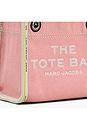 view 5 of 5 The Denim Chain Crossbody Tote Bag in Ribbon Pink