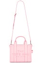 view 1 of 6 The Leather Small Tote Bag in Ribbon Pink