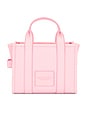 view 3 of 6 The Leather Small Tote Bag in Ribbon Pink