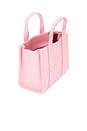 view 5 of 6 The Leather Small Tote Bag in Ribbon Pink