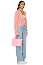 view 6 of 6 BOLSO TOTE DENIM CHAIN MINI in Ribbon Pink