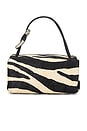 view 2 of 5 The Zebra Haircalf Mini Dual Bag in Black & White