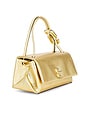 view 3 of 5 The Mini Dual Top Handle Bag in Gold