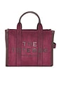 view 2 of 5 The Suede Medium Tote Bag in Dark Plum
