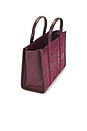 view 5 of 5 The Suede Medium Tote Bag in Dark Plum