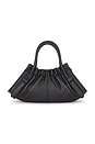 view 3 of 6 The Cristina Small Satchel in Black