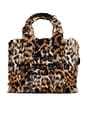 view 1 of 5 The Small Tote Fur Bag in Leopard