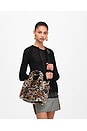 view 6 of 5 The Small Tote Fur Bag in Leopard