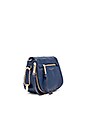 view 3 of 5 Recruit Small Saddle Bag in Navy Blue