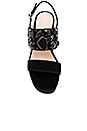 view 4 of 5 Lily Embellished Wedge Sandal in Black
