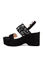 view 5 of 5 Lily Embellished Wedge Sandal in Black