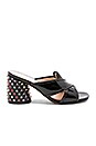 view 1 of 5 SANDALIAS BAJAS STRASS AURORA in Black