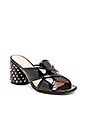 view 2 of 5 SANDALIAS BAJAS STRASS AURORA in Black
