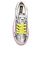 view 4 of 6 Empire Multi Color Sole Sneaker in Silver & Yellow Multi