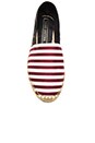 view 4 of 5 Sienna Flat Espadrille in Bordeaux & White