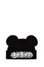 view 4 of 4 Knitted Cat Ear Beanie in Black