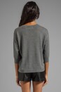 view 3 of 5 Cross Stitch Heart Sweater in Medium Grey