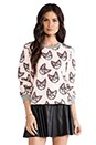 view 1 of 4 Meow Print Sweatshirt in Candy