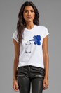 view 1 of 4 Sequin Spray Can Tee in White/Blue in White & Blue