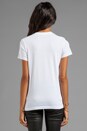 view 2 of 4 Sequin Spray Can Tee in White/Blue in White & Blue