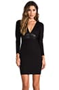 view 1 of 5 Leather Belt Dress in Black