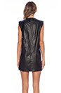 view 3 of 4 Leather Shift Dress in Black