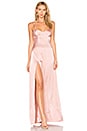 view 1 of 3 Bustier Gown in Dark Blush