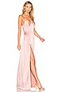 view 2 of 3 Bustier Gown in Dark Blush