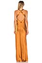 view 3 of 3 Cross Back Wrap Dress in Copper